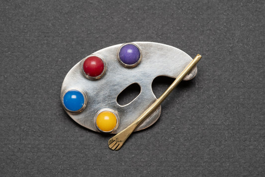 Paint Palette Brooch