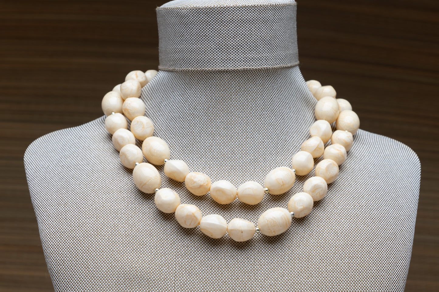 White Beaded Necklace