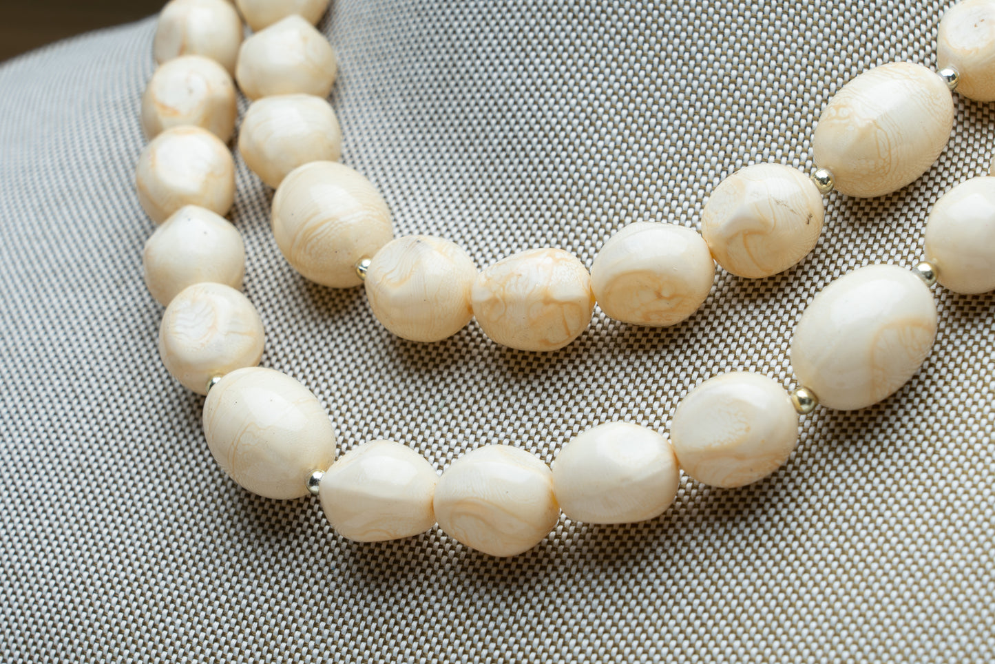 White Beaded Necklace